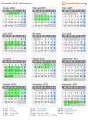 Kalender 2030 mit Ferien und Feiertagen Solothurn