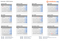 Kalender 2030 mit Ferien und Feiertagen Sudan