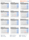 Kalender 2031 mit Ferien und Feiertagen Brandenburg