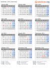 Kalender 2031 mit Ferien und Feiertagen Saarland