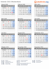 Kalender 2031 mit Ferien und Feiertagen Elfenbeinküste
