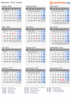 Kalender 2031 mit Ferien und Feiertagen Island