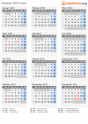Kalender 2031 mit Ferien und Feiertagen Kenia