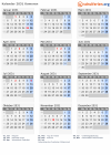 Kalender 2031 mit Ferien und Feiertagen Komoren