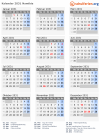 Kalender 2031 mit Ferien und Feiertagen Namibia