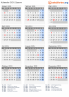 Kalender 2031 mit Ferien und Feiertagen Zypern