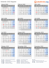 Kalender 2032 mit Ferien und Feiertagen Ägypten