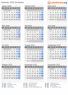 Kalender 2032 mit Ferien und Feiertagen Barbados