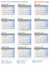 Kalender 2032 mit Ferien und Feiertagen Dominikanische Republik