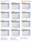 Kalender 2032 mit Ferien und Feiertagen Ghana