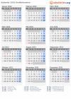 Kalender 2032 mit Ferien und Feiertagen Großbritannien
