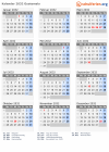 Kalender 2032 mit Ferien und Feiertagen Guatemala