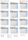 Kalender 2032 mit Ferien und Feiertagen Kanada