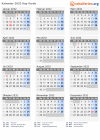 Kalender 2032 mit Ferien und Feiertagen Kap Verde