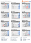 Kalender 2032 mit Ferien und Feiertagen Kolumbien