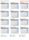 Kalender 2032 mit Ferien und Feiertagen Malawi