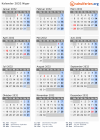 Kalender 2032 mit Ferien und Feiertagen Niger