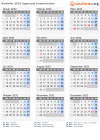 Kalender 2032 mit Ferien und Feiertagen Appenzell Ausserrhoden