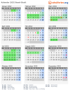 Kalender 2032 mit Ferien und Feiertagen Basel-Stadt