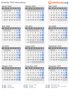 Kalender 2032 mit Ferien und Feiertagen Neuenburg