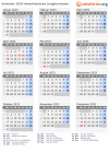 Kalender 2033 mit Ferien und Feiertagen Amerikanische Jungferninseln