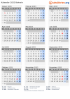 Kalender 2033 mit Ferien und Feiertagen Bahrain