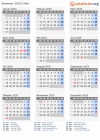 Kalender 2033 mit Ferien und Feiertagen Chile