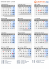 Kalender 2033 mit Ferien und Feiertagen Israel