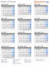 Kalender 2033 mit Ferien und Feiertagen Kanada