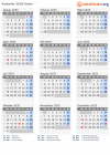 Kalender 2033 mit Ferien und Feiertagen Kenia