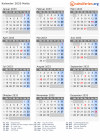 Kalender 2033 mit Ferien und Feiertagen Malta