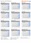 Kalender 2033 mit Ferien und Feiertagen Moldawien