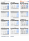 Kalender 2033 mit Ferien und Feiertagen Mongolei
