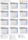 Kalender 2033 mit Ferien und Feiertagen San Marino