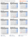 Kalender 2033 mit Ferien und Feiertagen Appenzell Ausserrhoden
