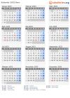 Kalender 2033 mit Ferien und Feiertagen Bern