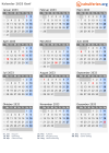 Kalender 2033 mit Ferien und Feiertagen Genf