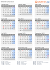 Kalender 2033 mit Ferien und Feiertagen Jura