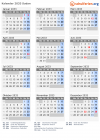 Kalender 2033 mit Ferien und Feiertagen Sudan