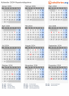 Kalender 2034 mit Ferien und Feiertagen Äquatorialguinea
