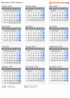 Kalender 2034 mit Ferien und Feiertagen Andorra