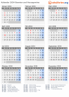 Kalender 2034 mit Ferien und Feiertagen Bosnien und Herzegowina