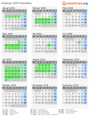 Kalender 2034 mit Ferien und Feiertagen Obwalden