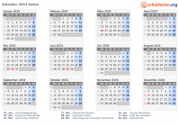 Kalender 2034 mit Ferien und Feiertagen Sudan