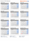 Kalender 2034 mit Ferien und Feiertagen Südsudan