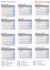 Kalender 2034 mit Ferien und Feiertagen Zypern