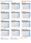 Kalender 2035 mit Ferien und Feiertagen Aserbaidschan