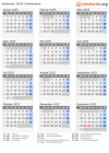 Kalender 2035 mit Ferien und Feiertagen Indonesien