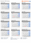 Kalender 2035 mit Ferien und Feiertagen Jemen