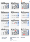 Kalender 2035 mit Ferien und Feiertagen Kroatien